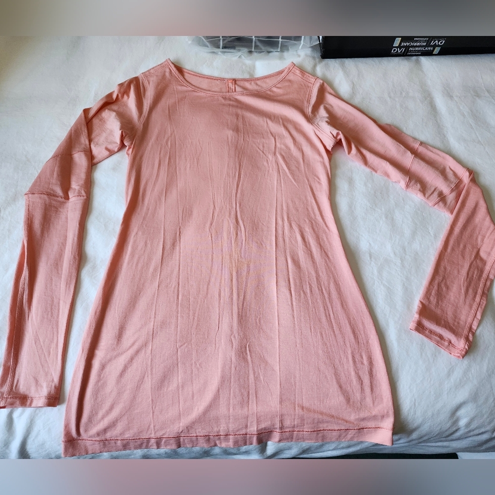 Lululemon Tunic Length Long Sleeve In Peach